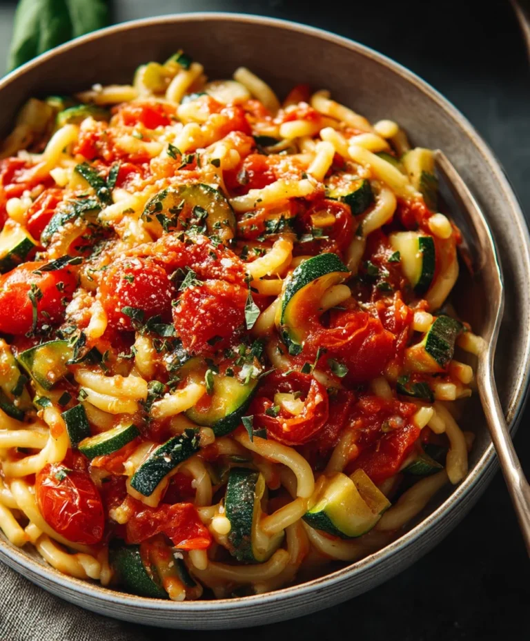 Healthy Tomato Zucchini Pasta – Quick & Easy Recipe