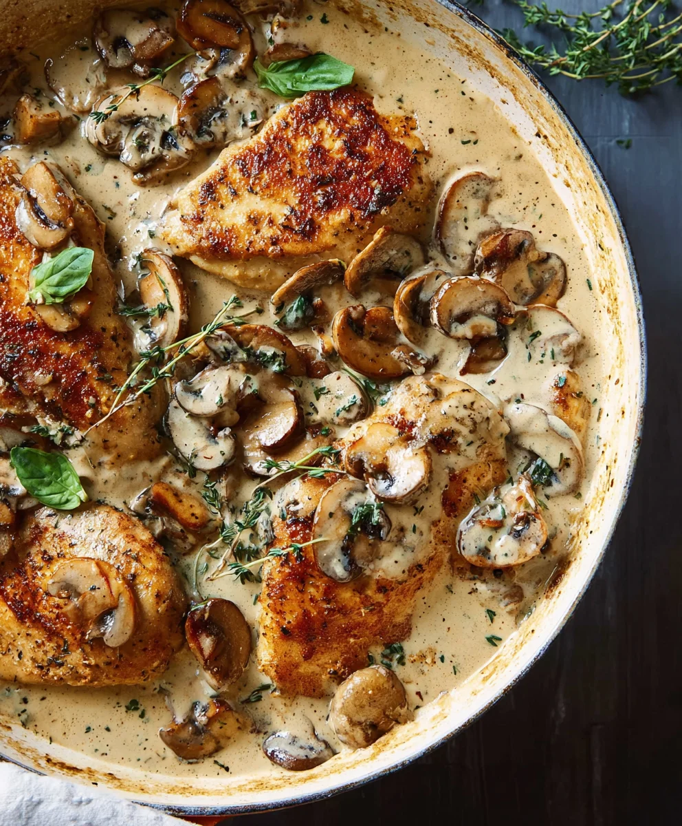 Creamy Mushroom Chicken - Easy & Delicious Dinner