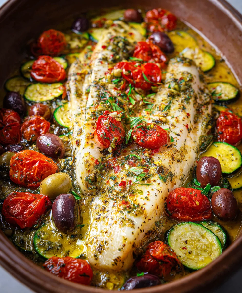 Easy Mediterranean Baked Fish Recipe