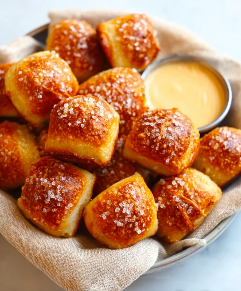 Buttery Soft Pretzel Bites-Easy Homemade Treat