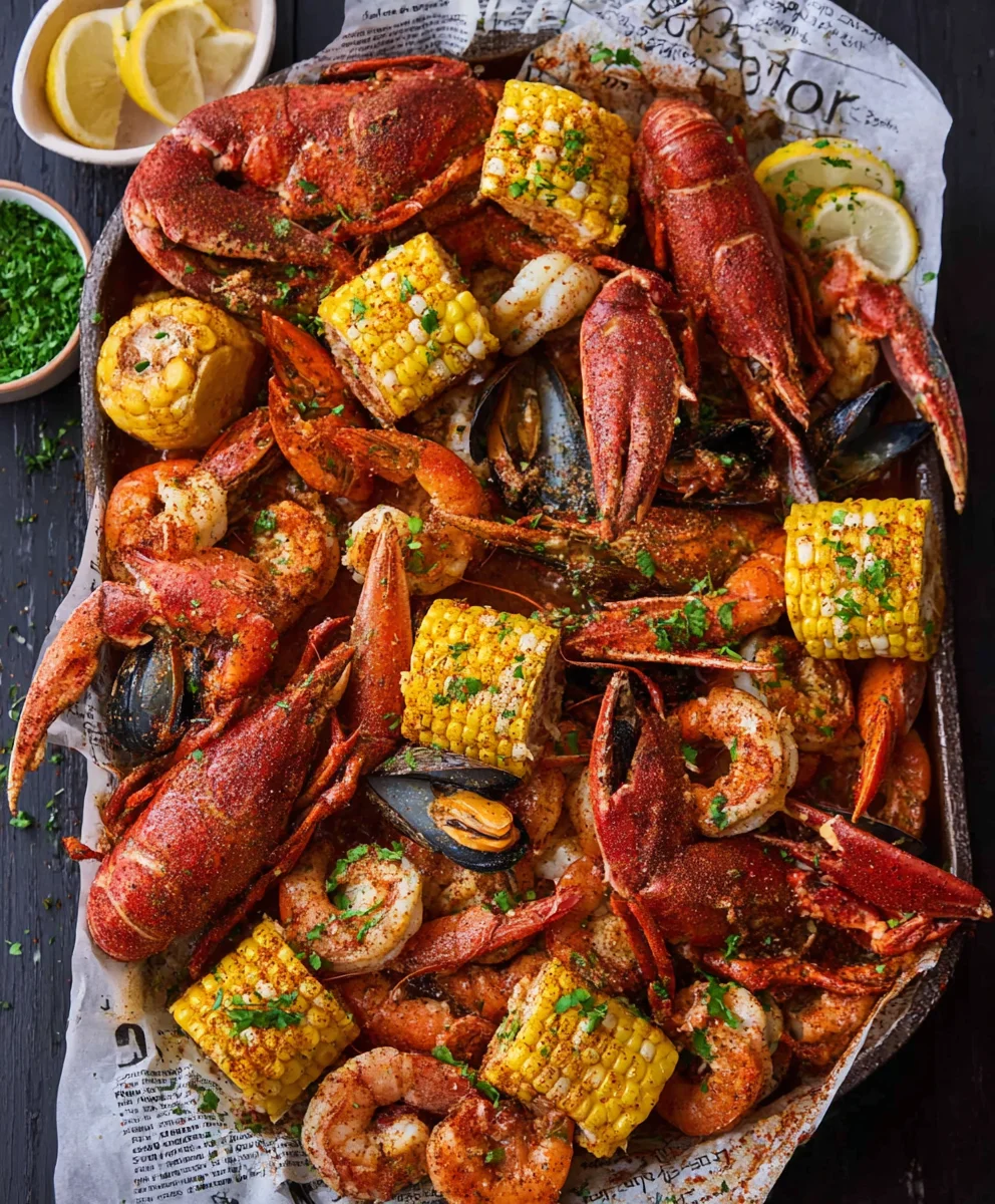 Spicy Garlic Cajun Seafood Boil - Homemade Flavor