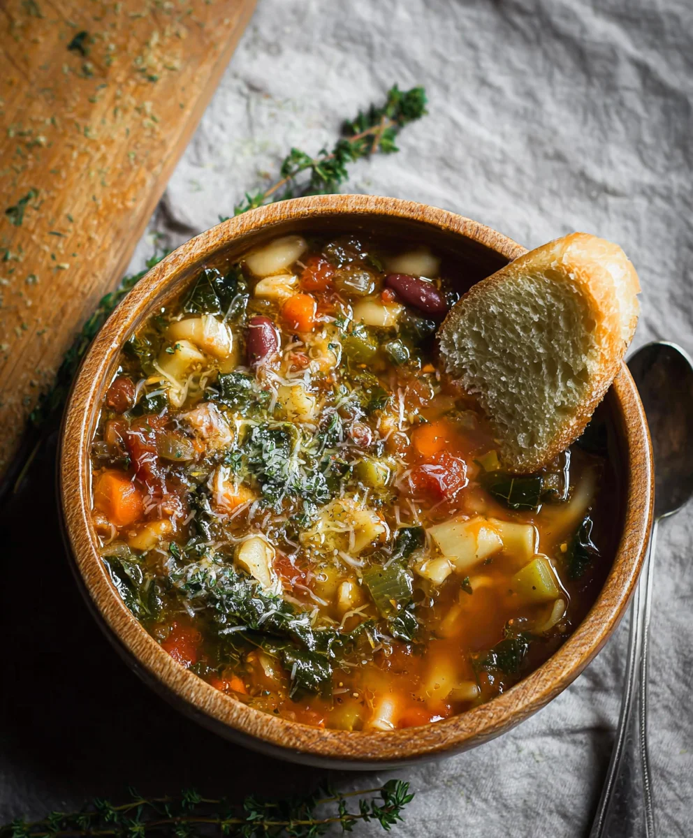 Hearty Winter Minestrone Soup-Easy Beef & Veggie Recipe