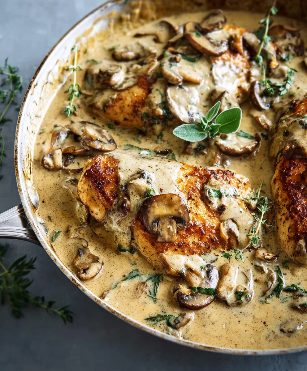 Creamy Mushroom Chicken - Easy & Delicious Dinner
