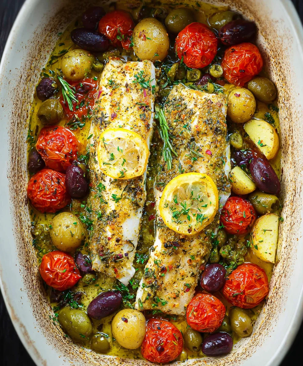 Easy Mediterranean Baked Fish Recipe