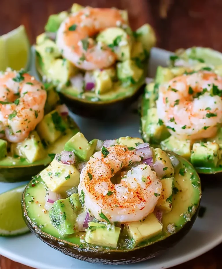 Shrimp Salad Stuffed Avocados-Easy Healthy Meal