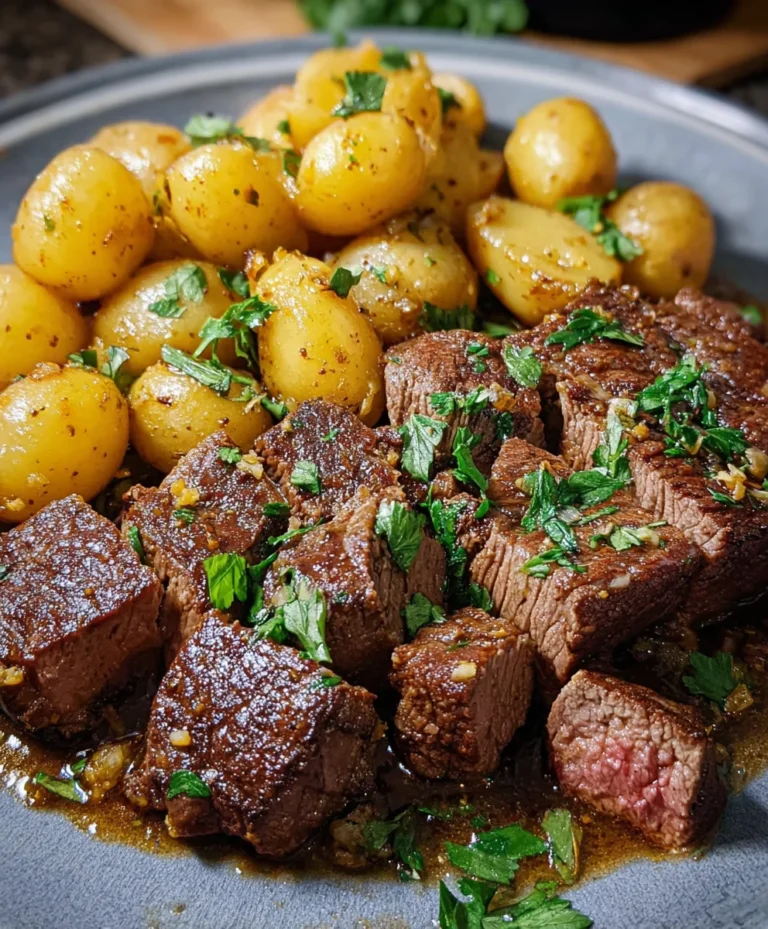 Garlic Butter Steak and Potatoes Recipe- Easy Dinner
