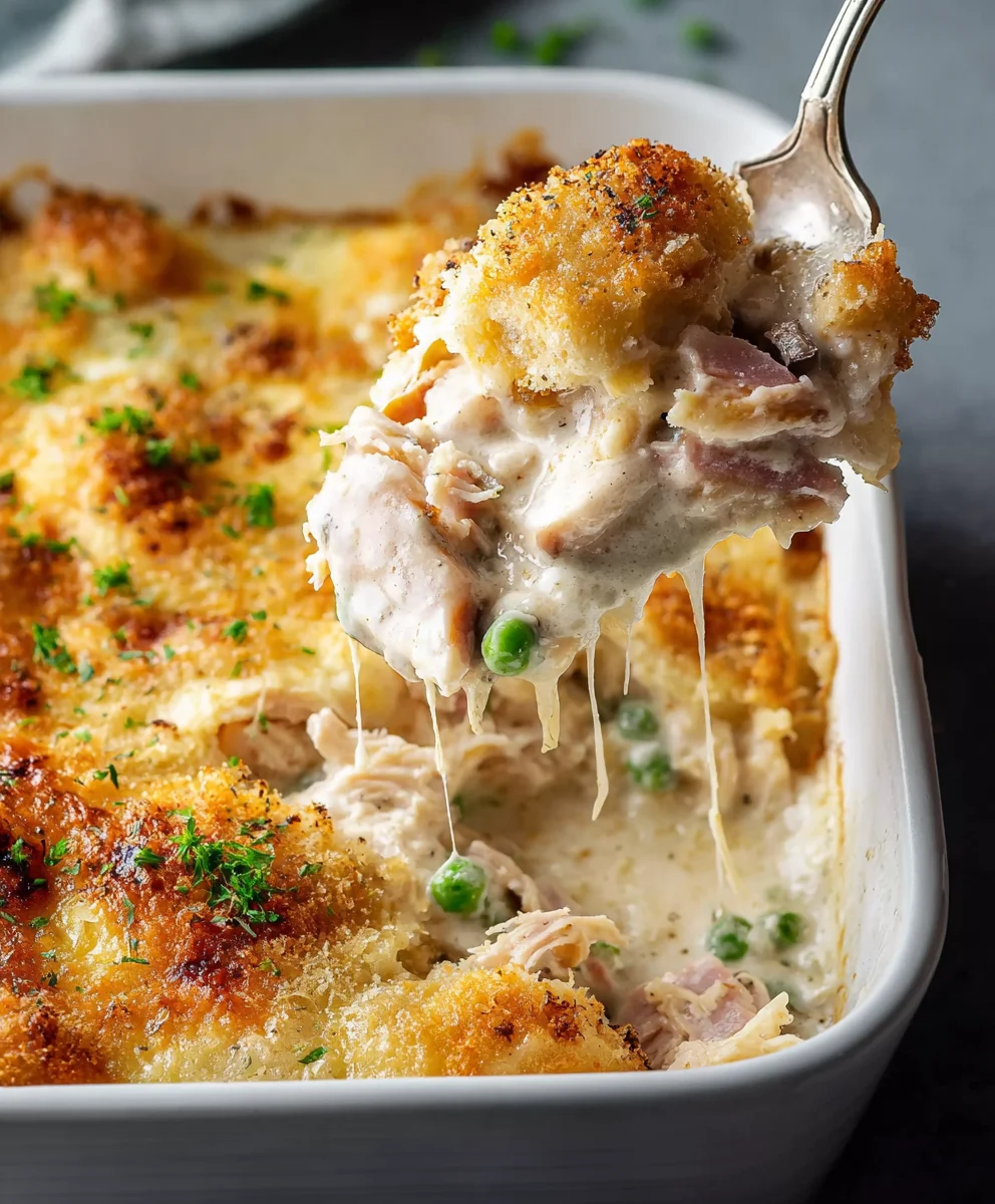 Easy Creamy Chicken Cordon Bleu Casserole Dinner