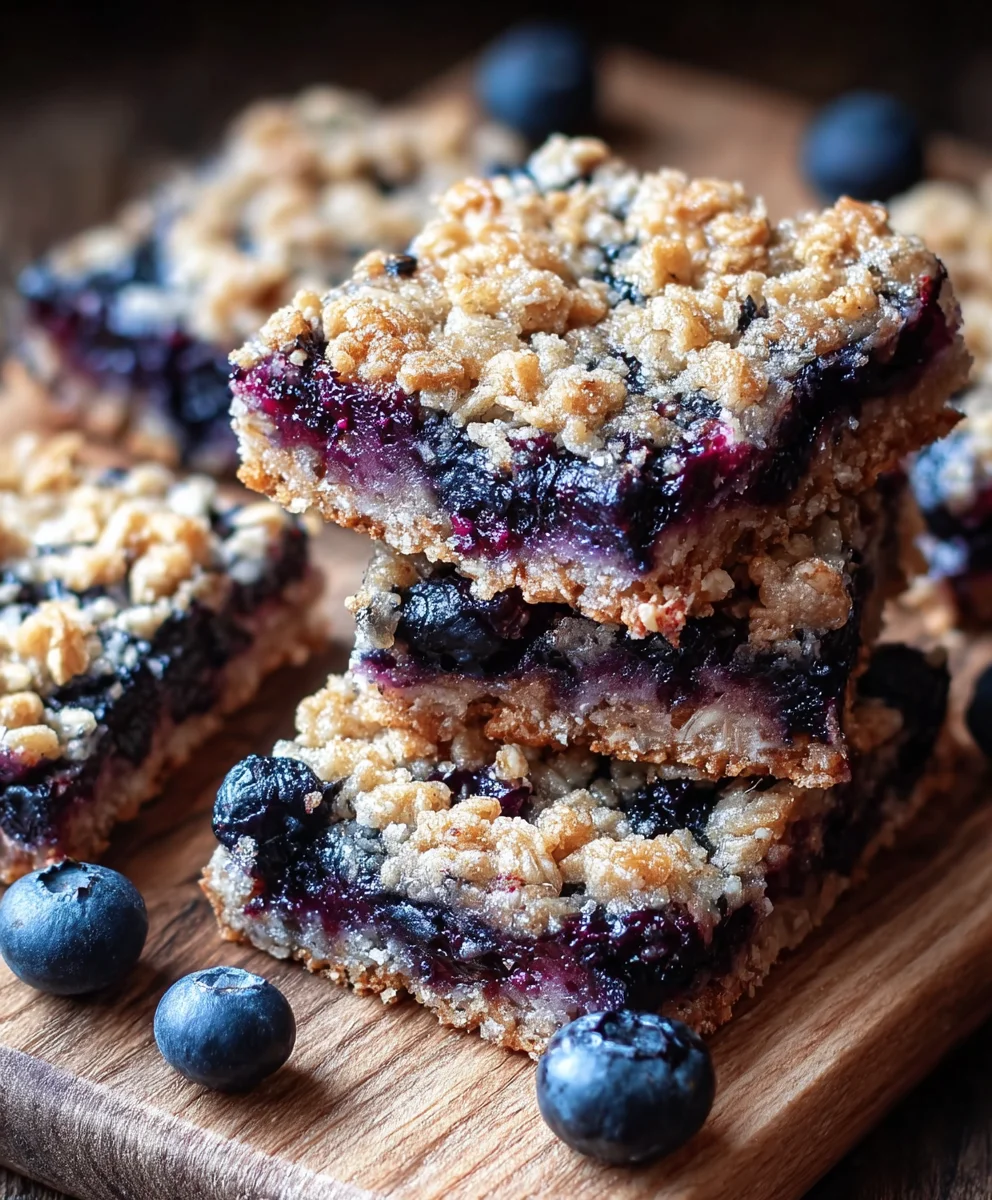 Healthy Blueberry Oatmeal Bars-Guilt-Free Breakfast Treat
