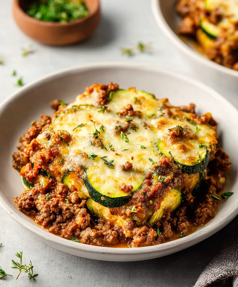 Easy Zucchini Ground Beef Casserole Recipe
