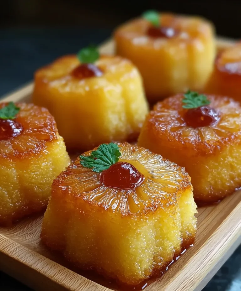 Easy Mini Pineapple Cakes – Tropical Sweet Treat