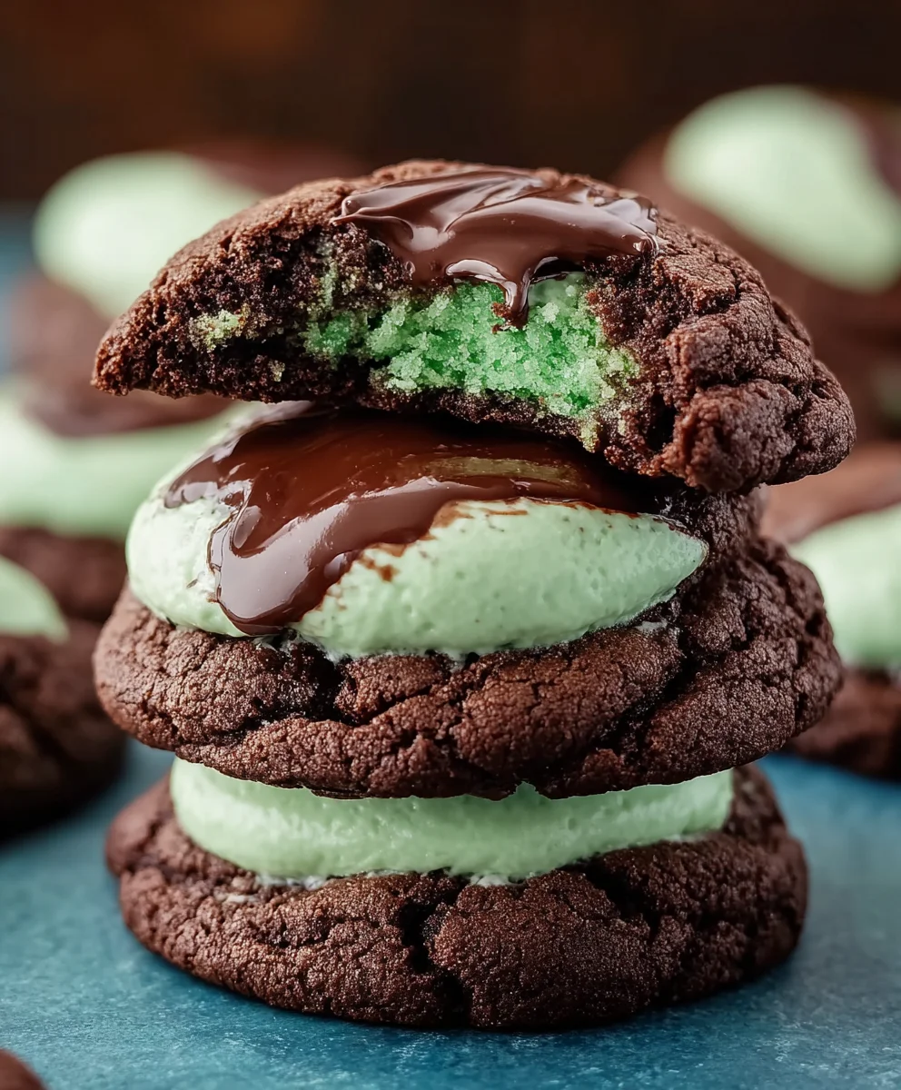 Easy Grasshopper Cake Mix Cookies - Delicious Treat