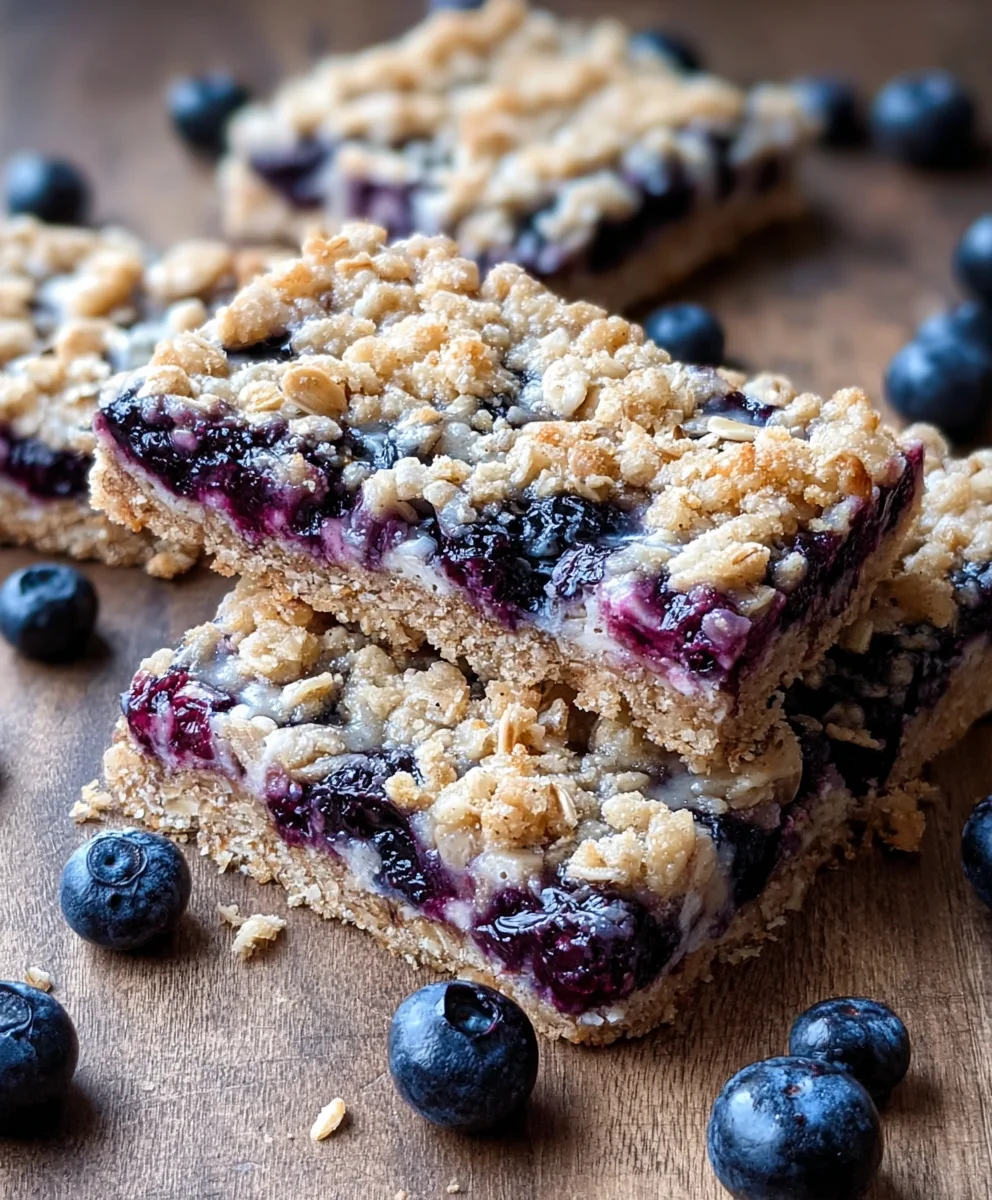 Healthy Blueberry Oatmeal Bars-Guilt-Free Breakfast Treat