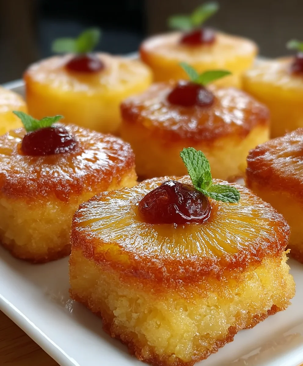 Easy Mini Pineapple Cakes - Tropical Sweet Treat
