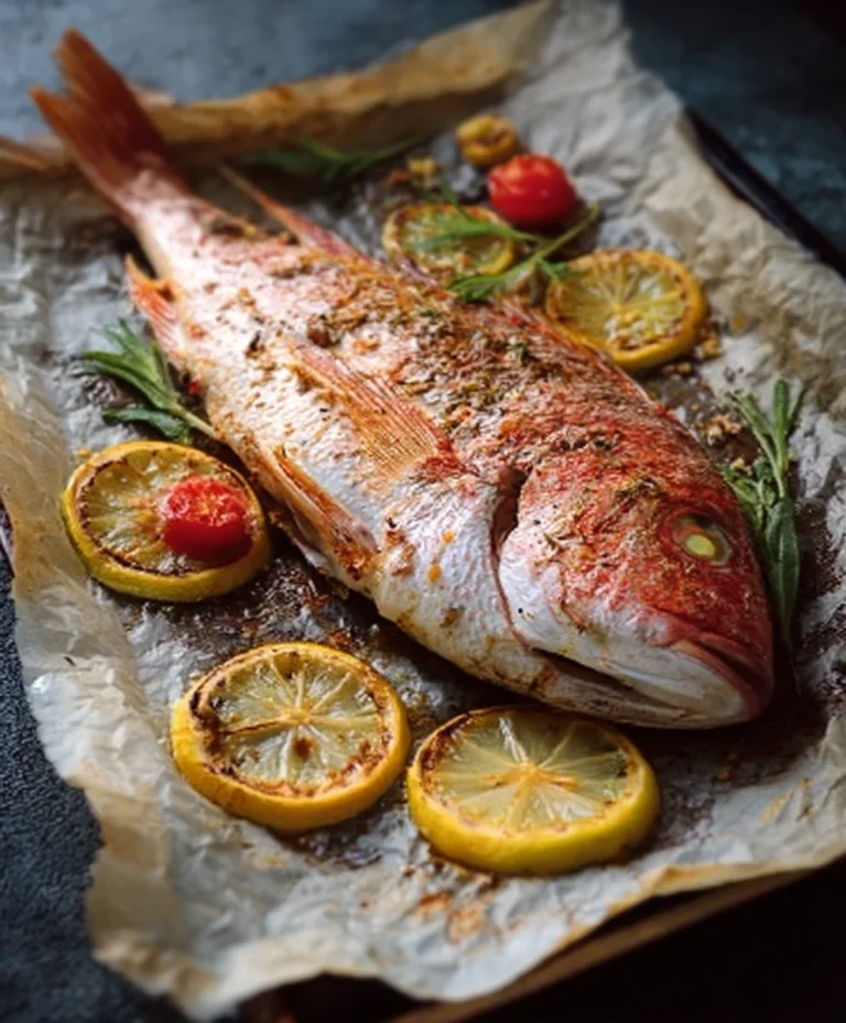 Easy Oven Baked Whole Snapper Recipe