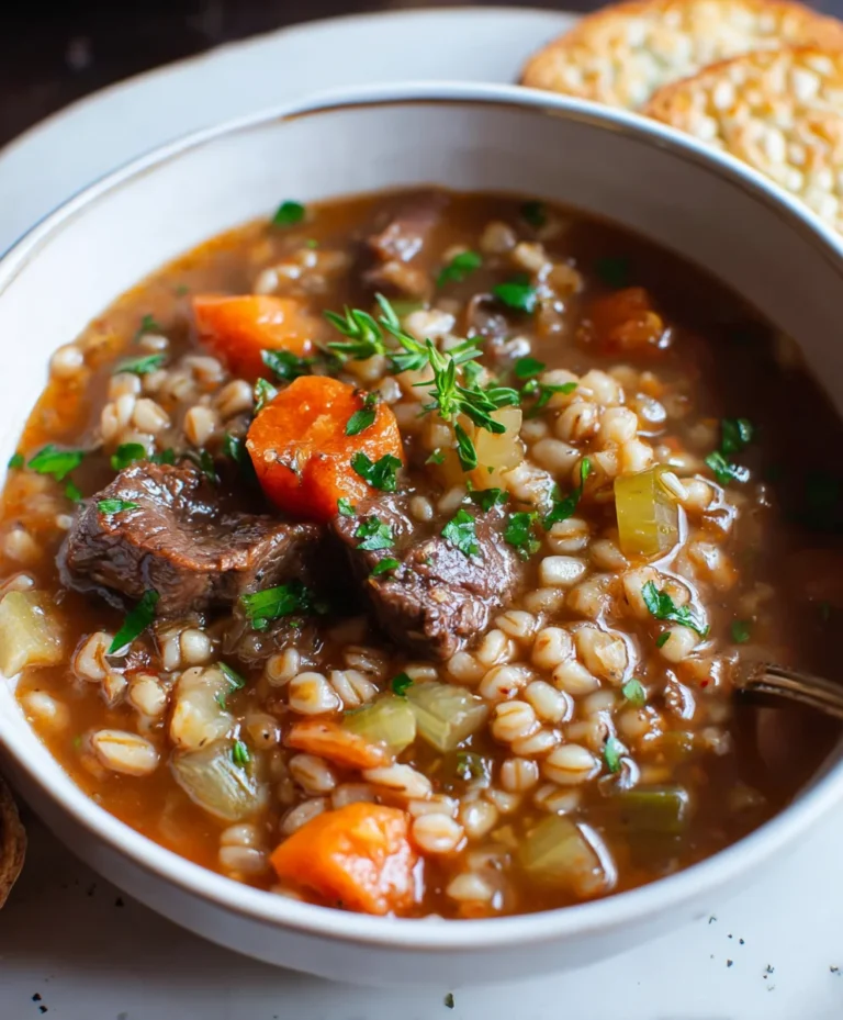 Hearty Beef Barley Soup – Comfort in a Bowl