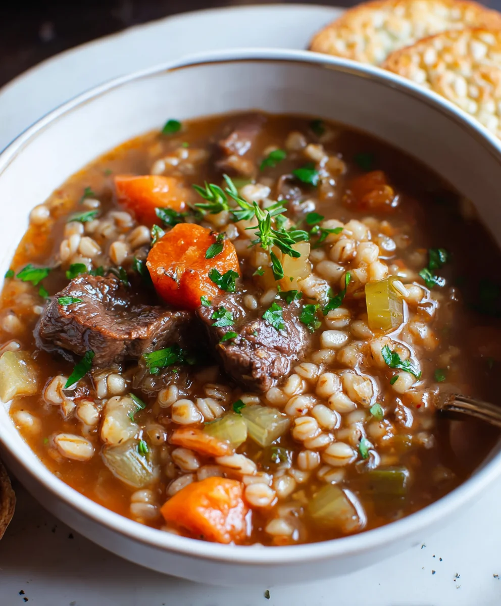 Hearty Beef Barley Soup - Comfort in a Bowl