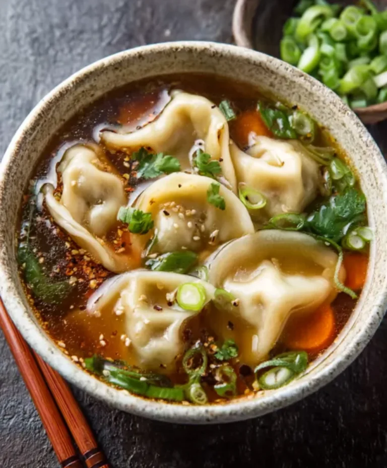 Beef Potsticker Soup- Comforting & Easy Delight