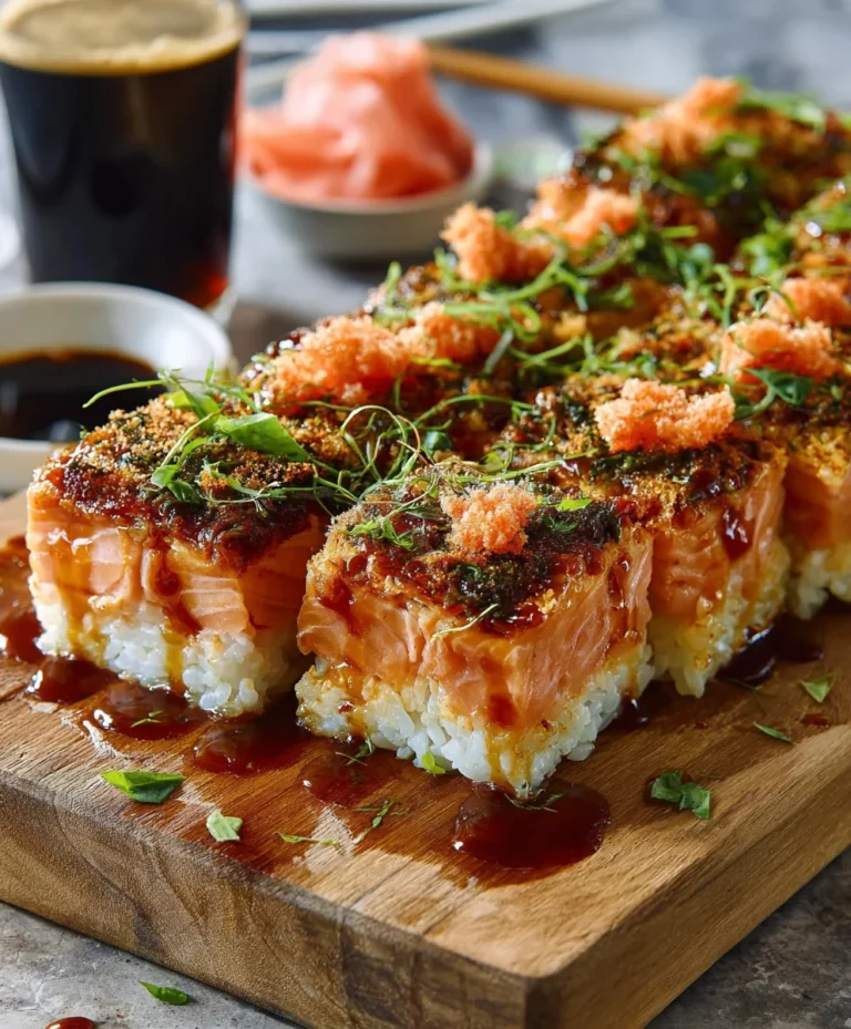 Spicy Salmon Sushi Bake-Easy Recipe