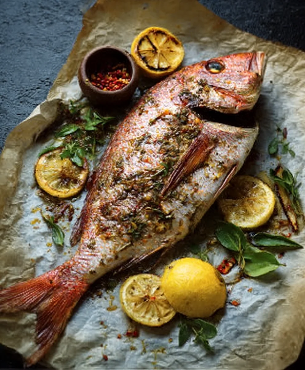 Easy Oven Baked Whole Snapper Recipe