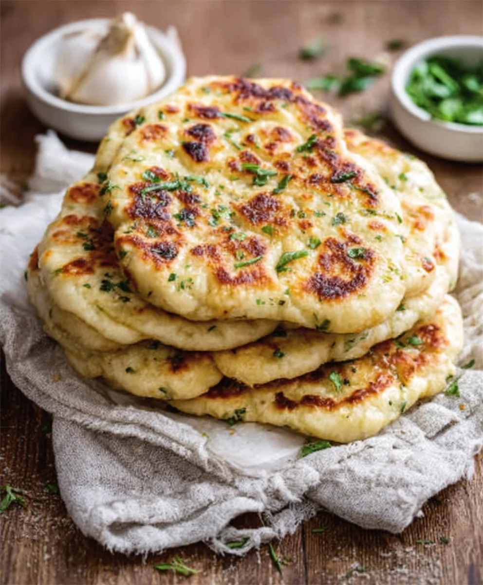 Easy Garlic Flatbreads Recipe - Quick & Delicious