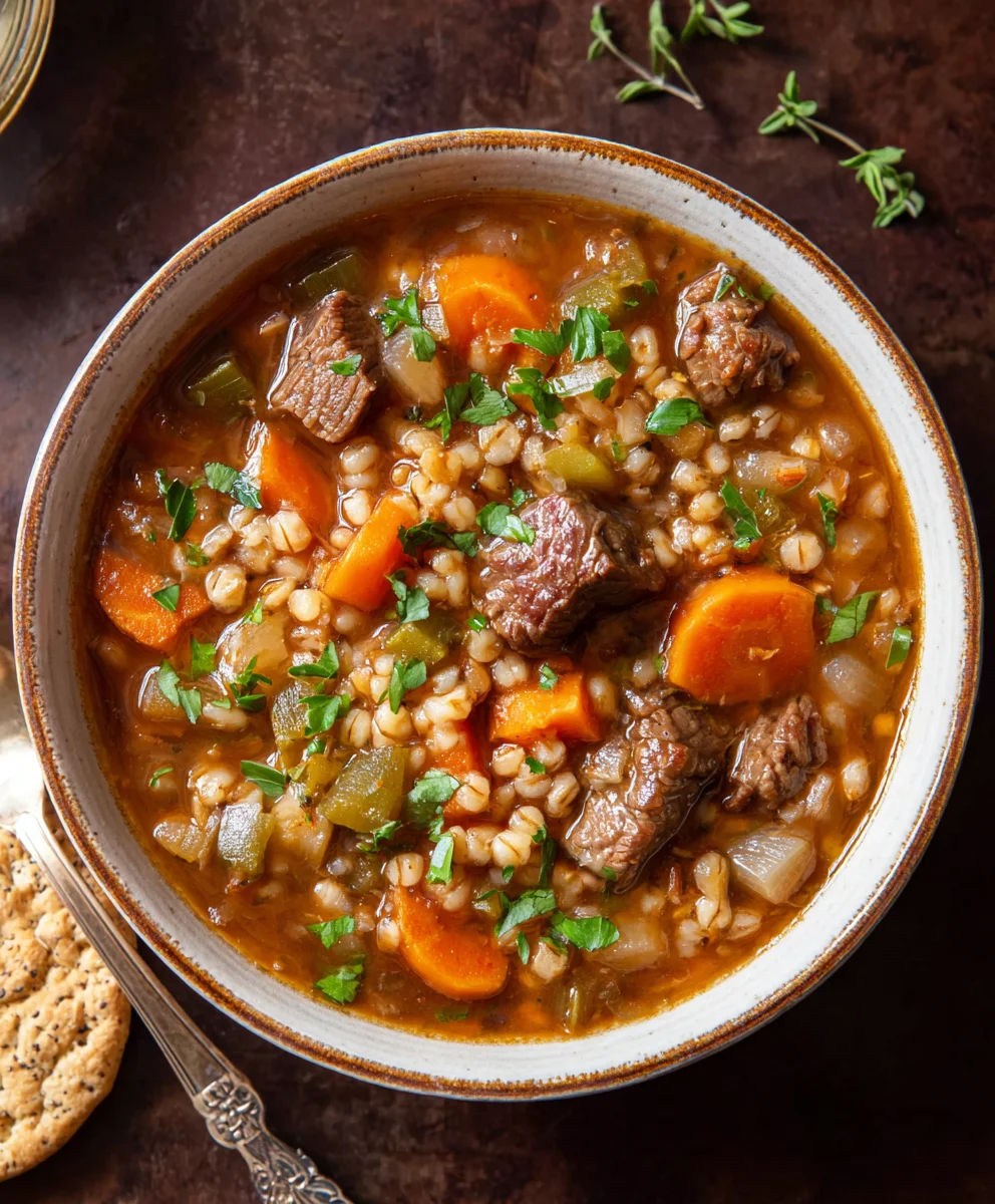 Hearty Beef Barley Soup - Comfort in a Bowl