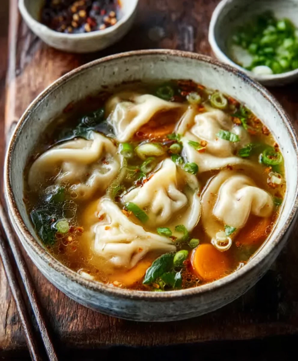 Beef Potsticker Soup- Comforting & Easy Delight