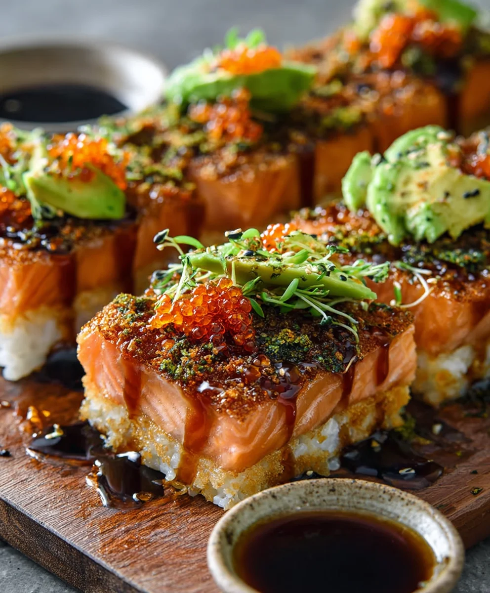 Spicy Salmon Sushi Bake-Easy Recipe