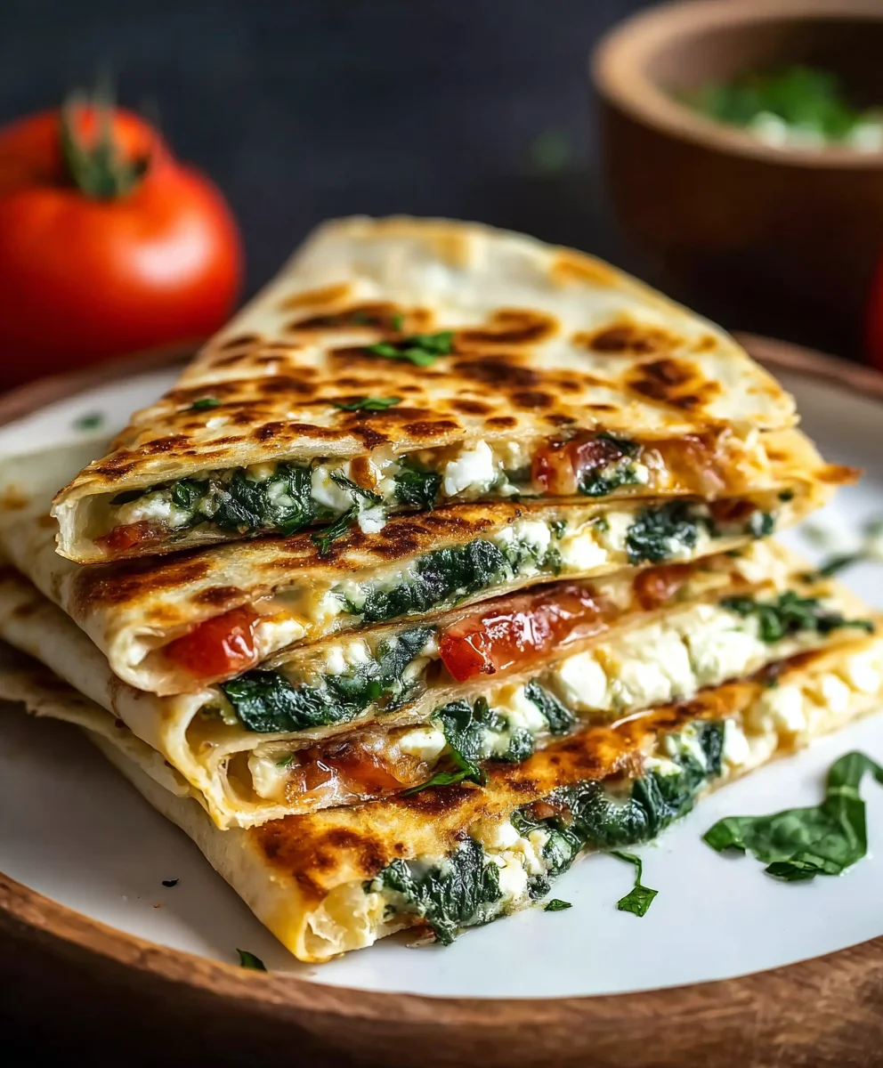 Spinach Feta Quesadillas Easy Weeknight Meal
