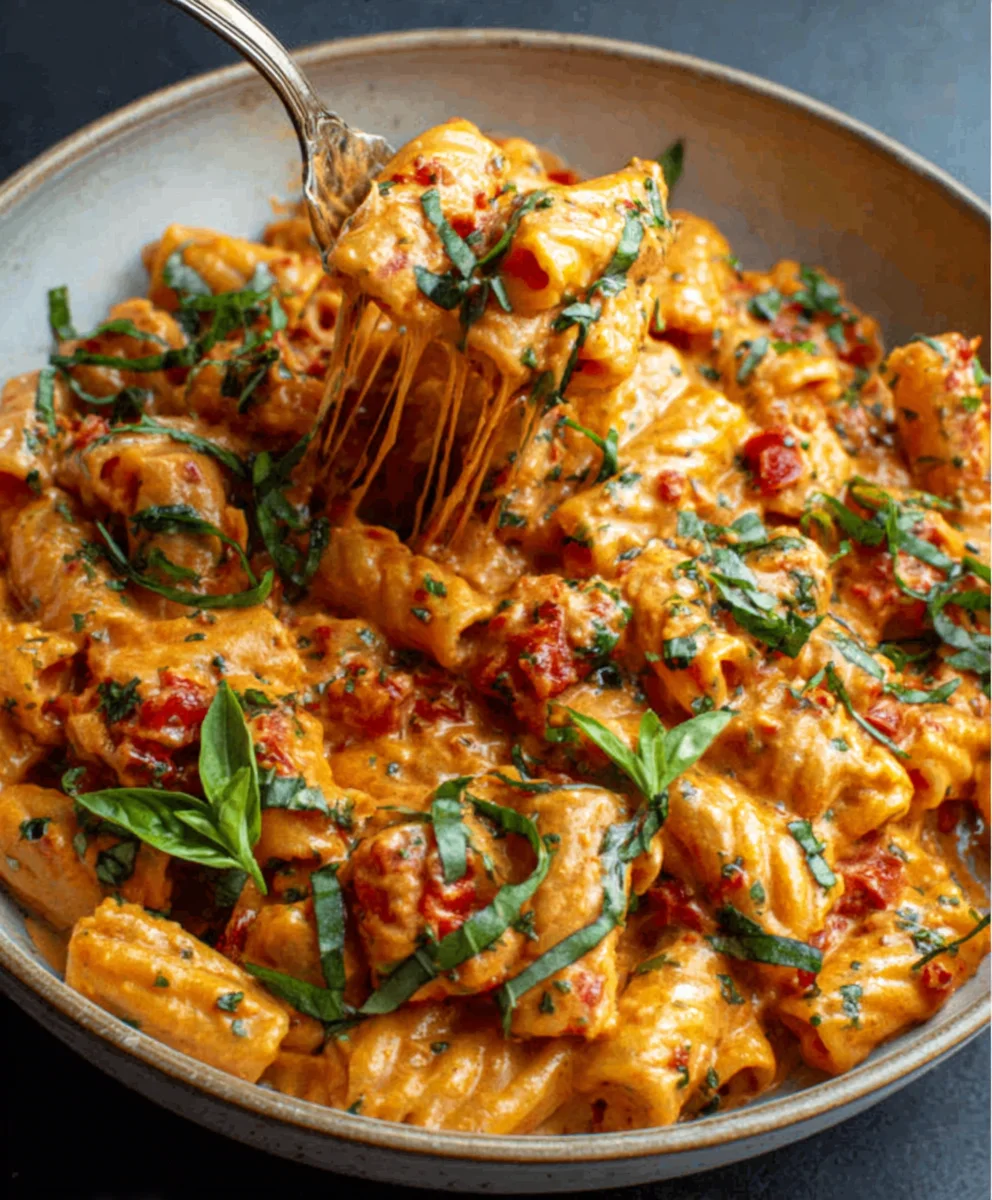 Creamy Tomato Garlic Pasta Recipe-Easy & Delicious