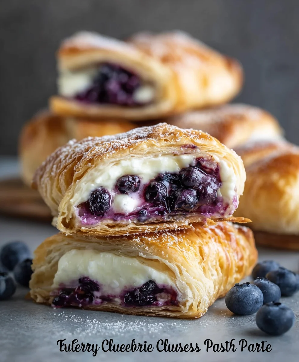 Blueberry Cream Cheese Puff Pastry Delight