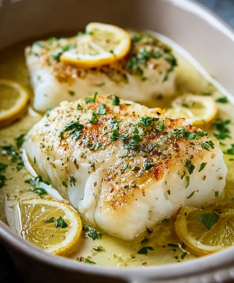Lemon Garlic Butter Baked Cod-Easy Recipe