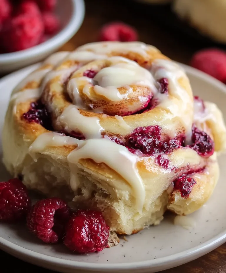 White Chocolate Raspberry Rolls-Easy & Delicious Dessert