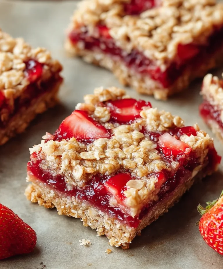 Easy Strawberry Oat Bars – Healthy Breakfast Recipe