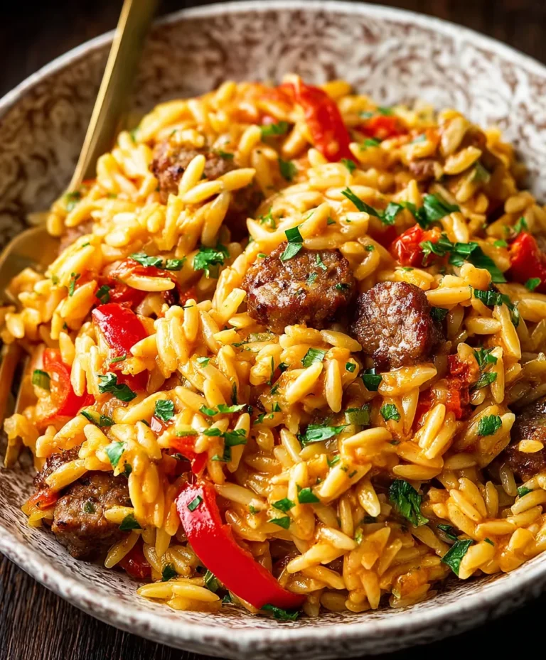 Spicy Cajun Orzo Recipe- Easy Beef Flavor