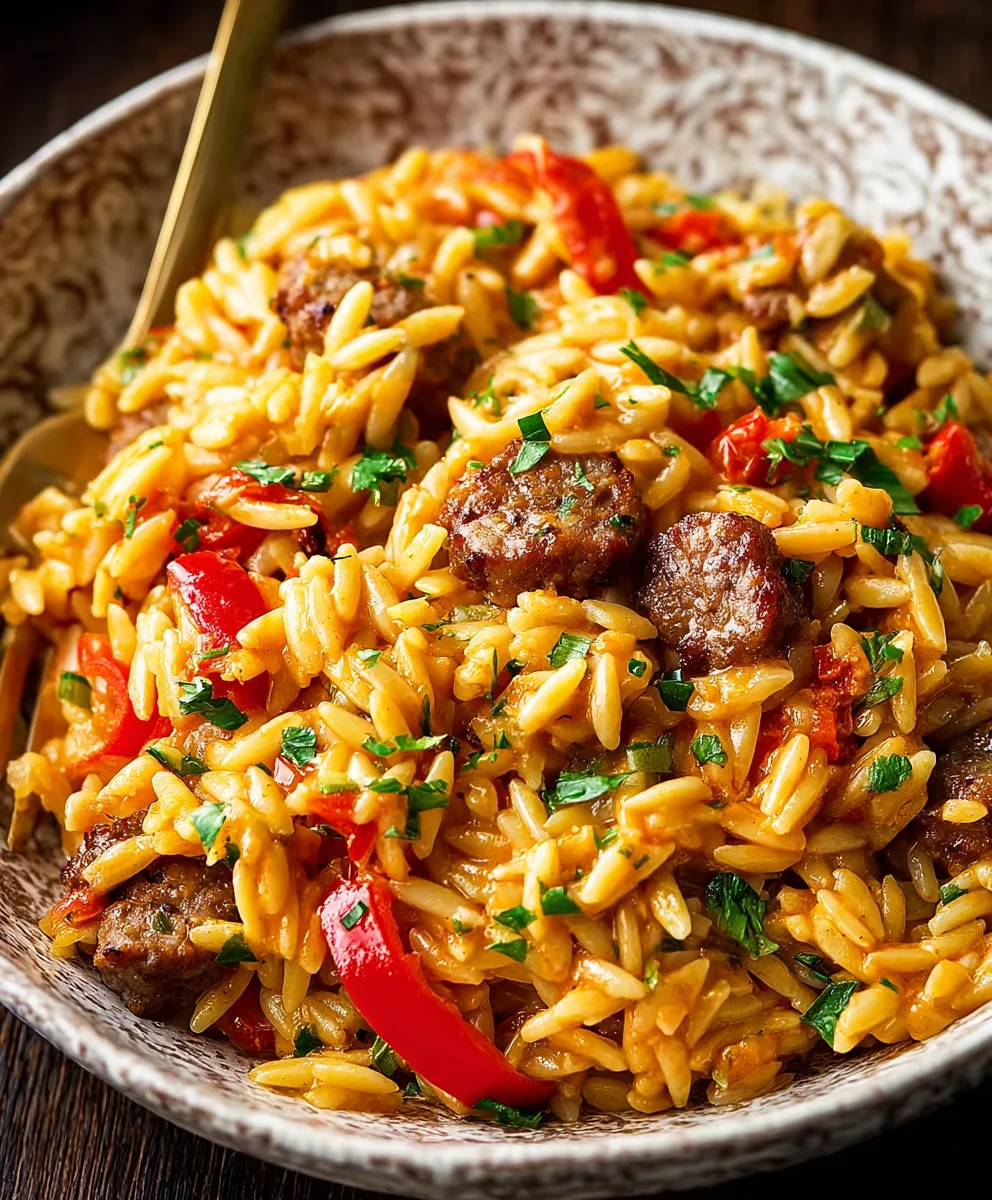 Spicy Cajun Orzo Recipe- Easy Beef Flavor