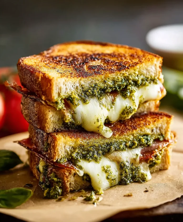 Pesto Grilled Cheese – Delicious Herbaceous Melt