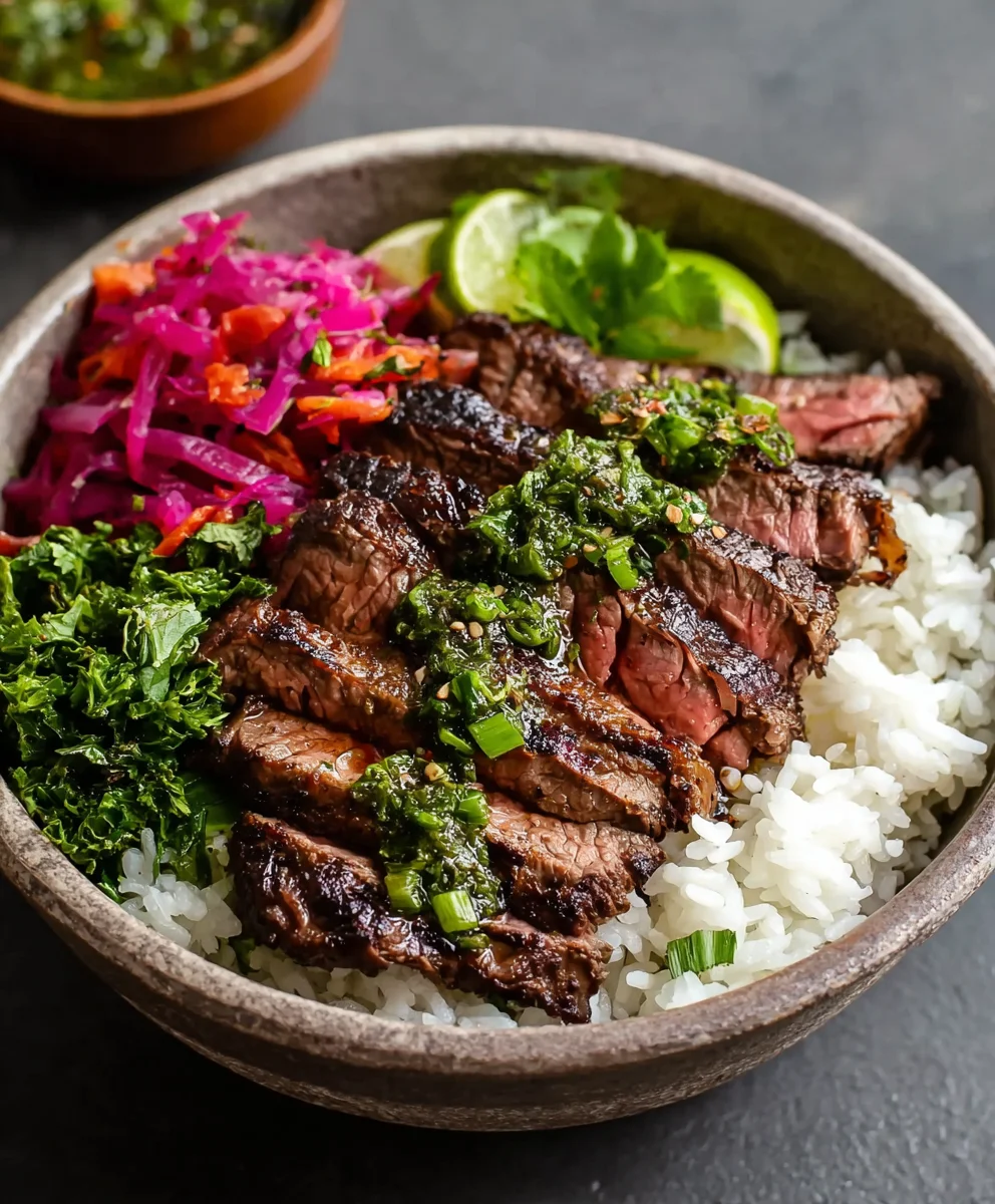 Easy Skirt Steak Rice Bowl Recipe