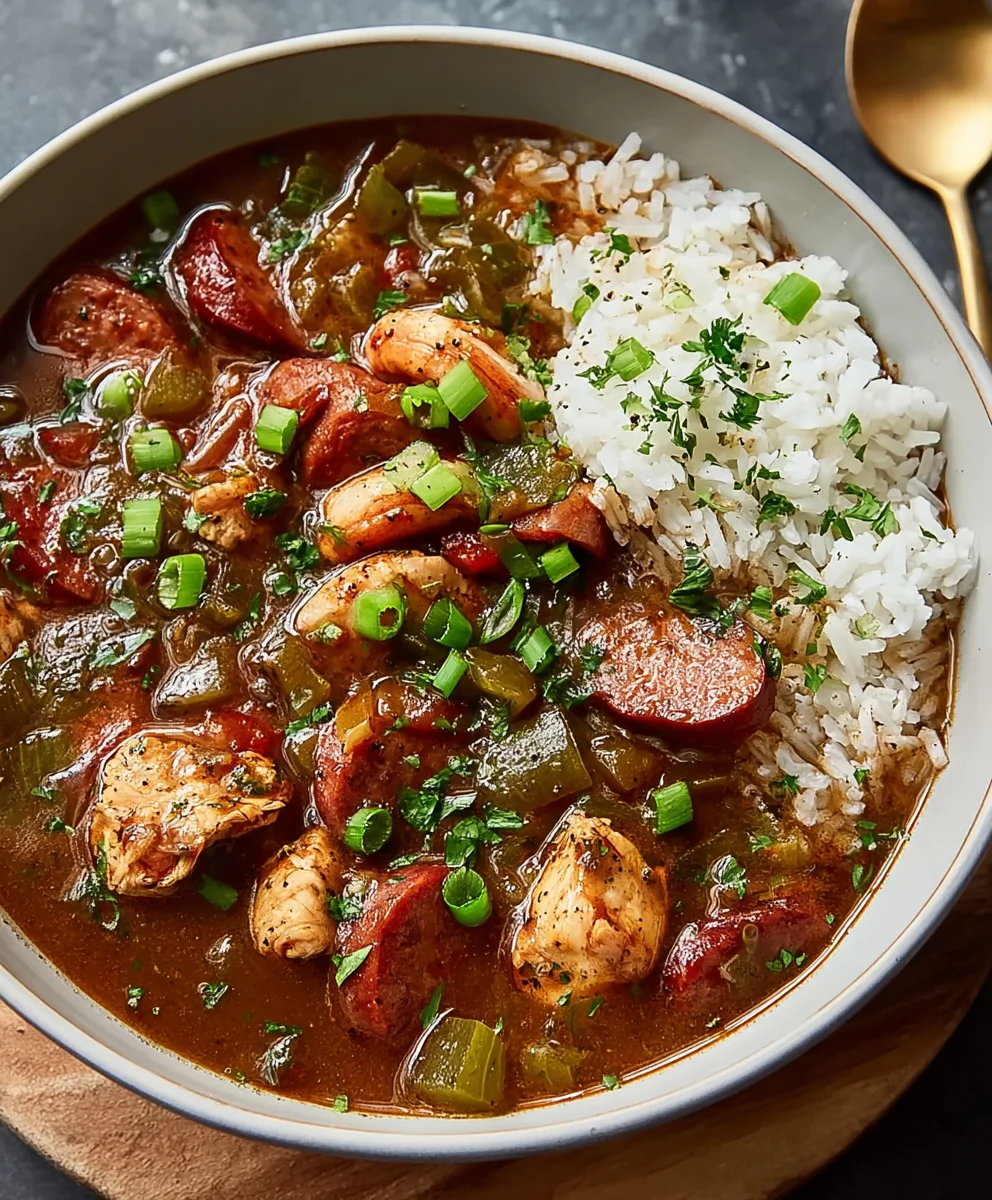 Classic Chicken and Sausage Gumbo Recipe