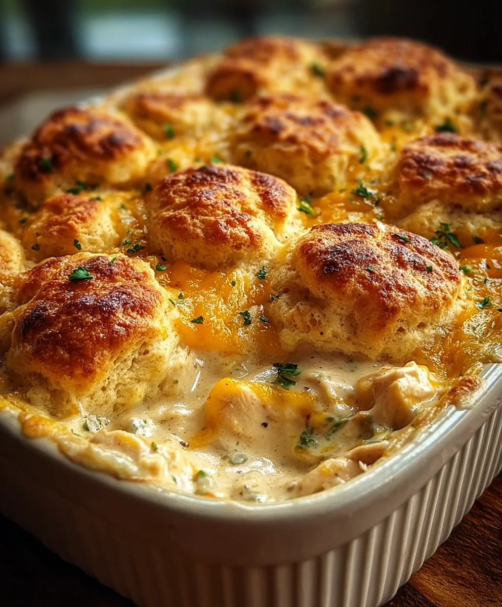 Creamy Chicken Biscuit Bake Recipe - Easy Comfort Food