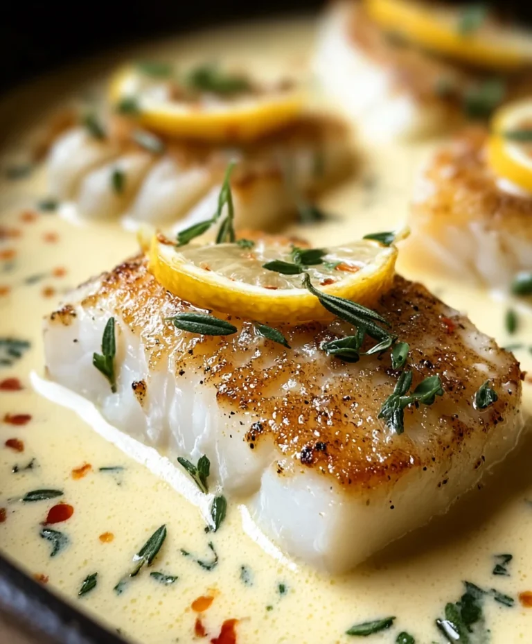 Easy Baked Cod Coconut Lemon Cream Sauce