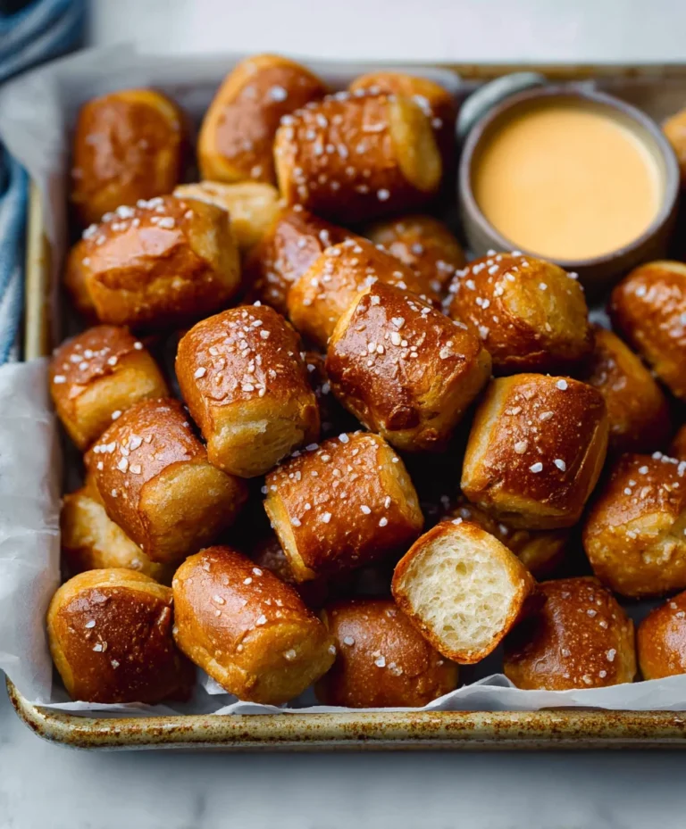 Easy Homemade Soft Pretzel Bites Recipe