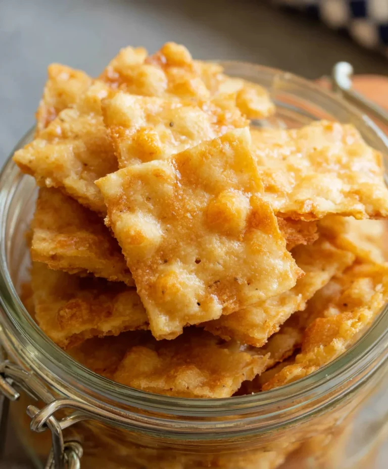 Cheesy Sourdough Cheddar Crackers – Easy Homemade Recipe