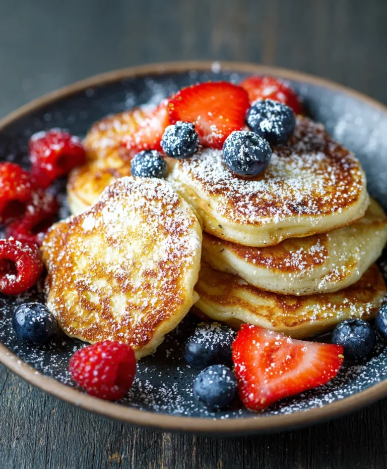 Fluffy Cottage Cheese Pancakes – Easy & Delicious Recipe