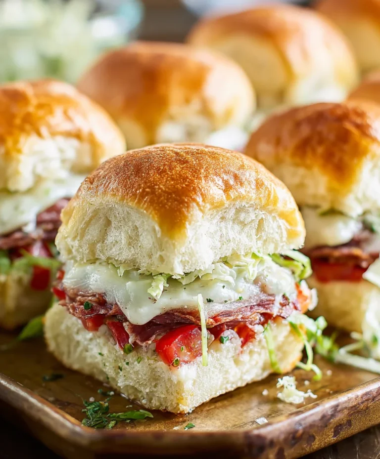 Italian Beef Grinder Sliders- Easy Appetizer