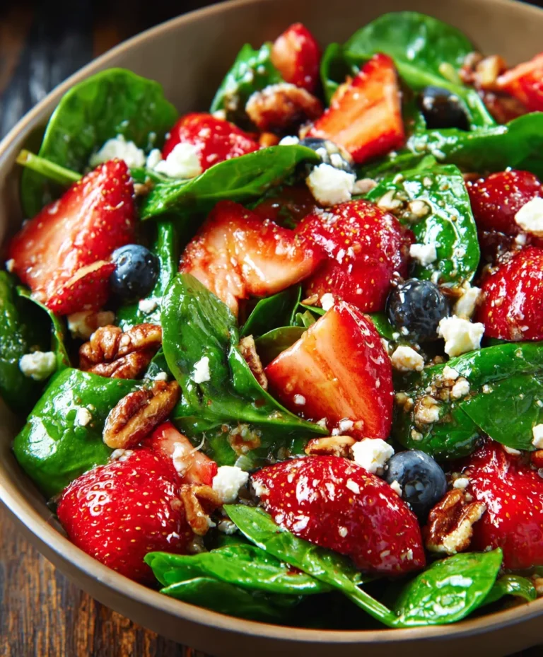 Quick Strawberry Spinach Salad Recipe – Fast Meal