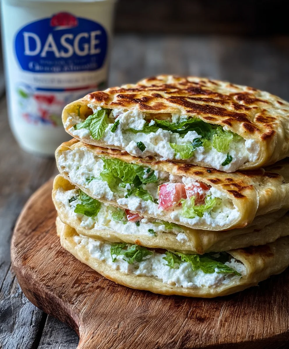 Easy Cottage Cheese Flatbread Recipe - Quick & Healthy