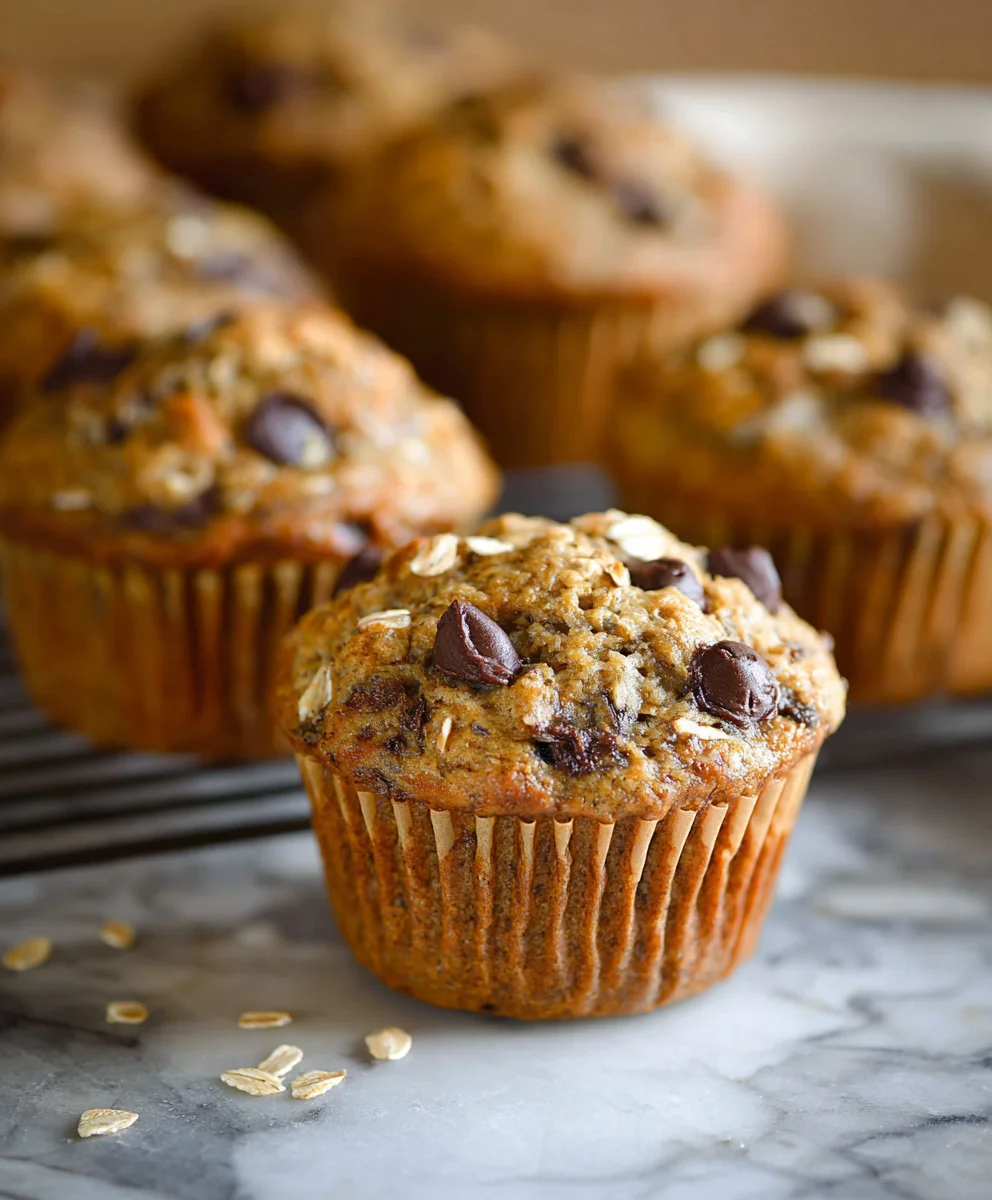 Healthy Banana Oatmeal Muffins-Easy Baked Treat