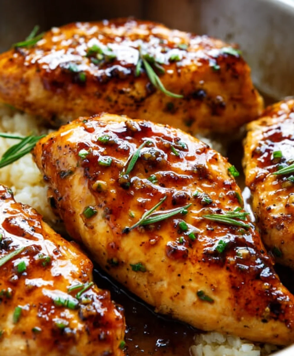 Easy Honey Garlic Chicken Breasts-Quick Dinner