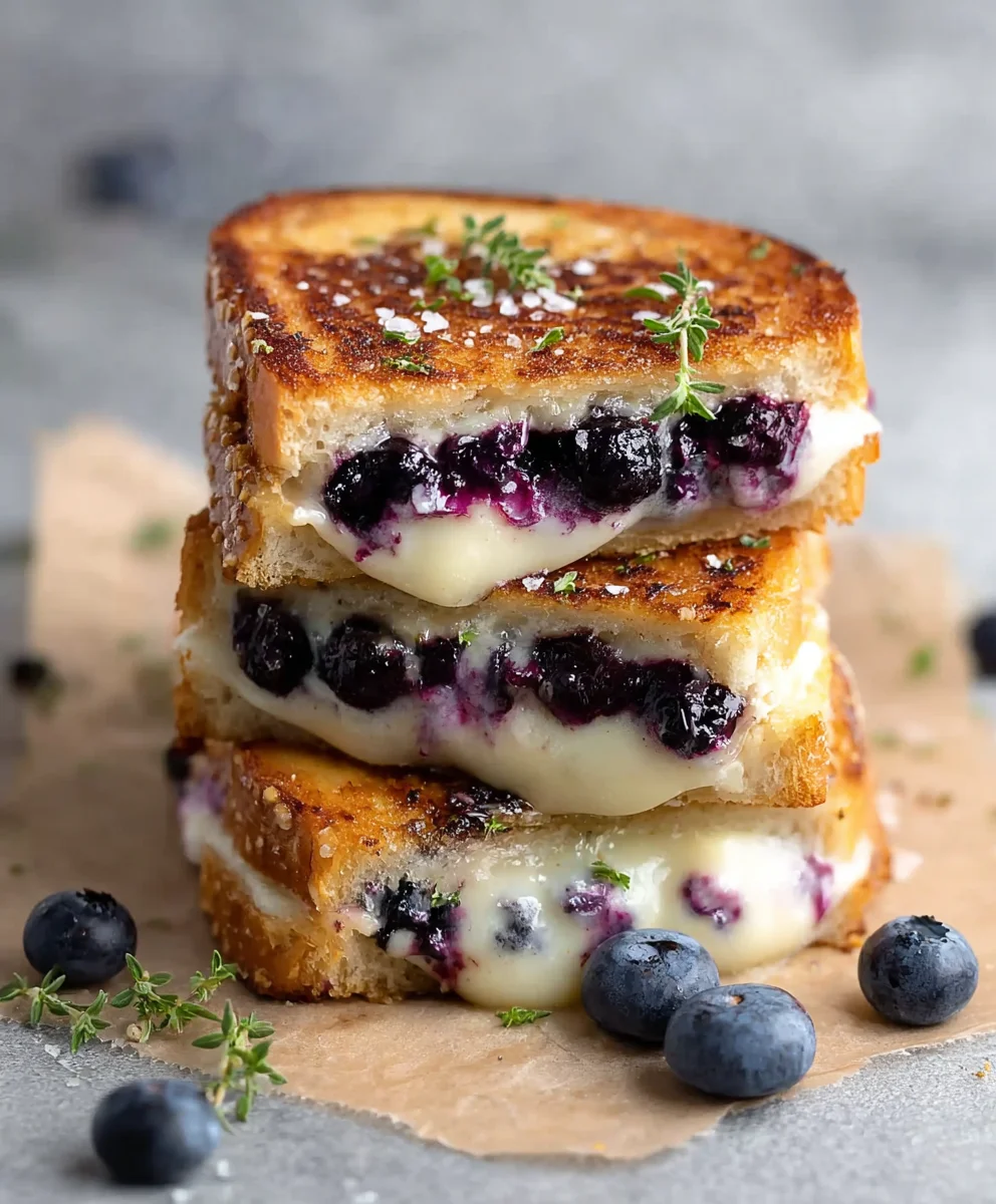 Crispy Blueberry Grilled Cheese Recipe - Sweet & Savory Delight