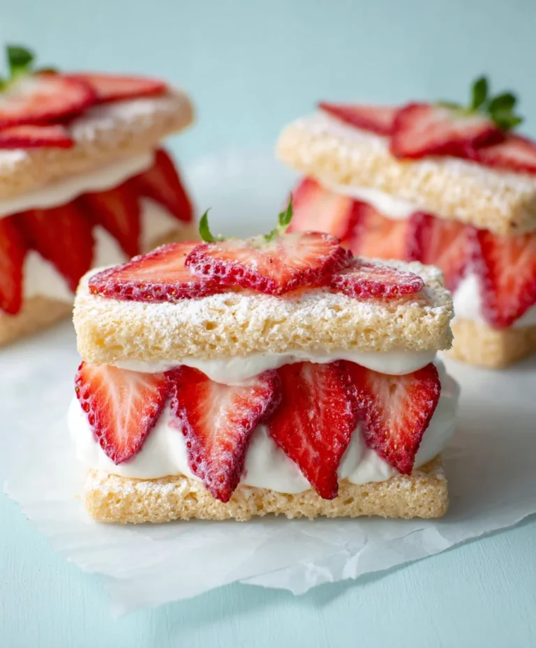Easy Strawberry Cream Sandwiches – Sweet Treat